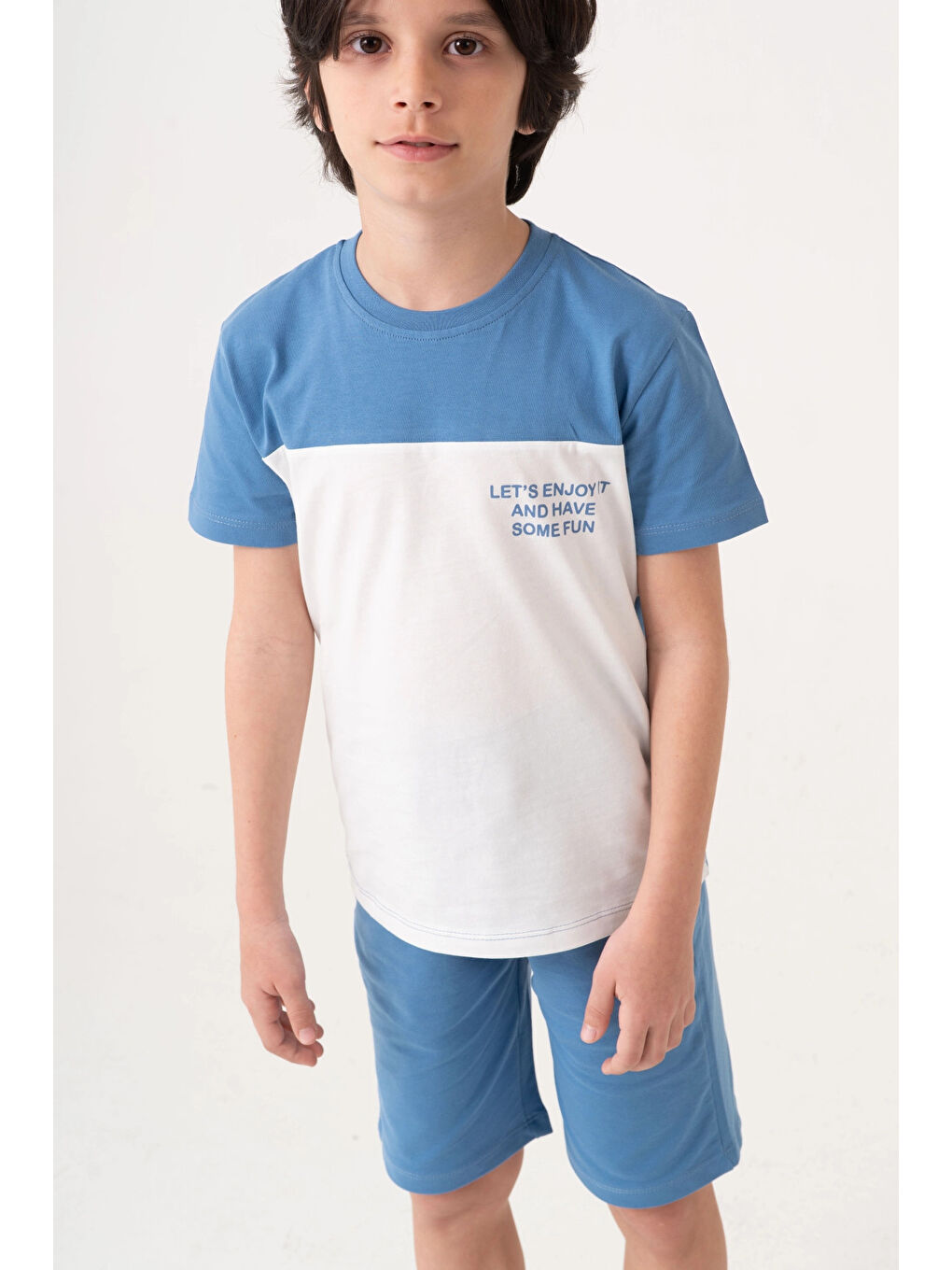 İndigo Lets Enjoy Baskılı Erkek Çocuk Takım 50602-1