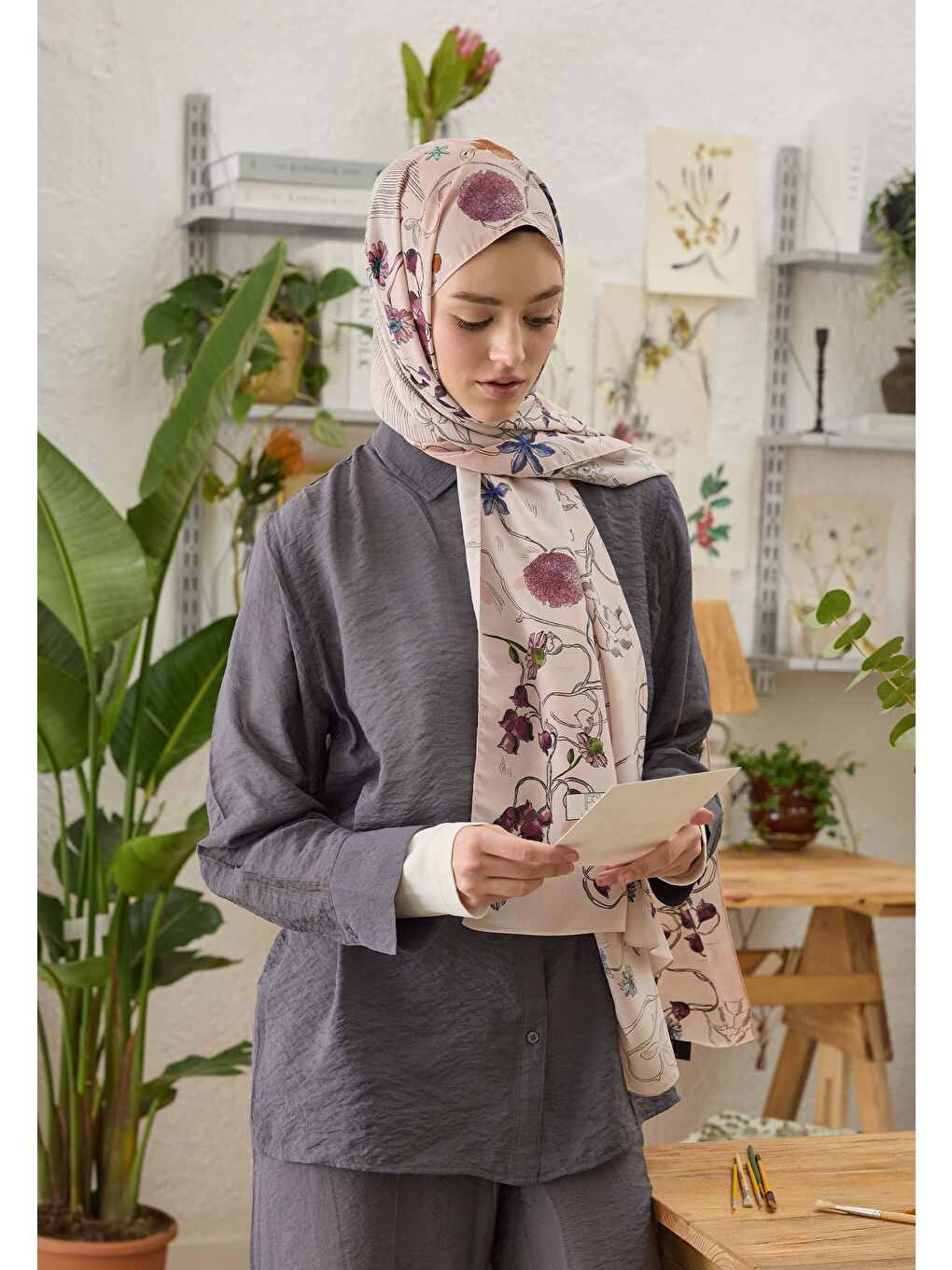 Ruth Desen Şal Pembe-1