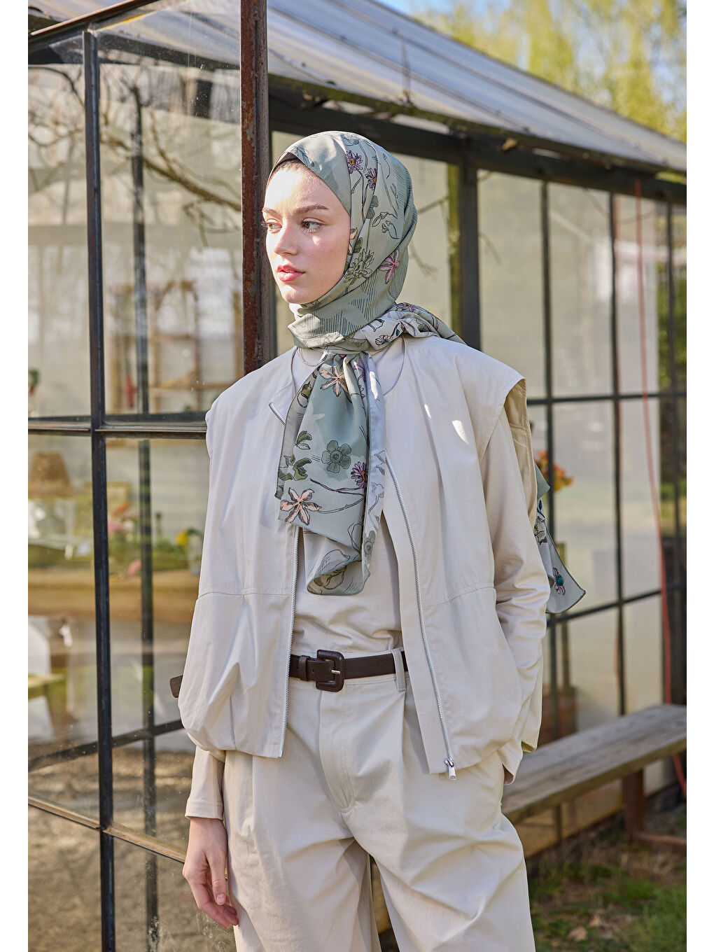 Lila Ruth Desen Şal Lavanta