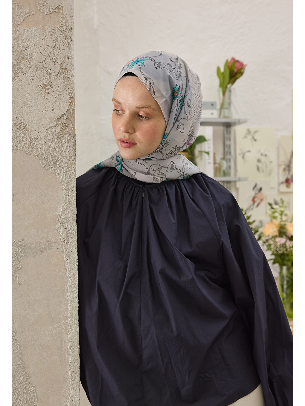 Lila Ruth Desen Şal Lavanta-3