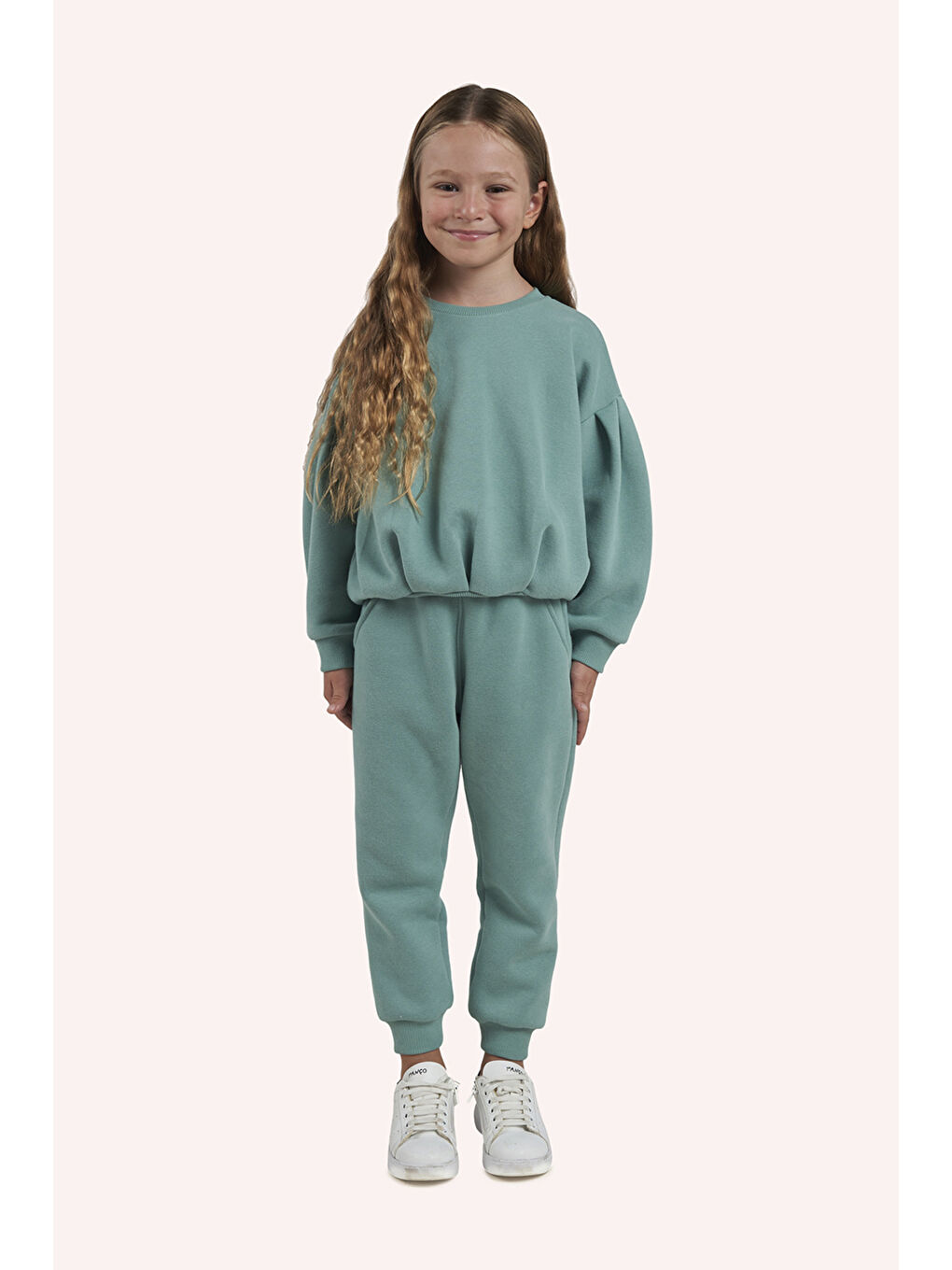 Yeşil Kız Çocuk Sweatshirt