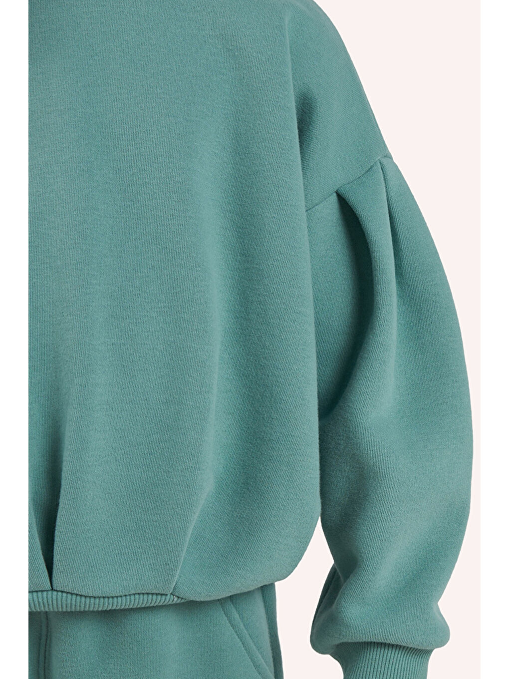 Yeşil Kız Çocuk Sweatshirt-3