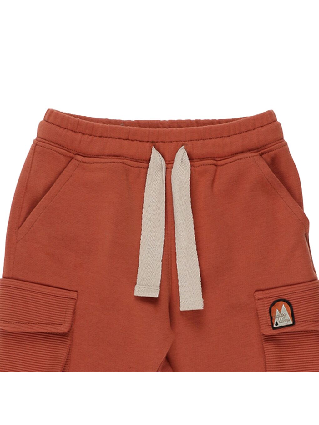 Kahverengi Erkek Çocuk Süs Etikteli Eşofman Alt-2