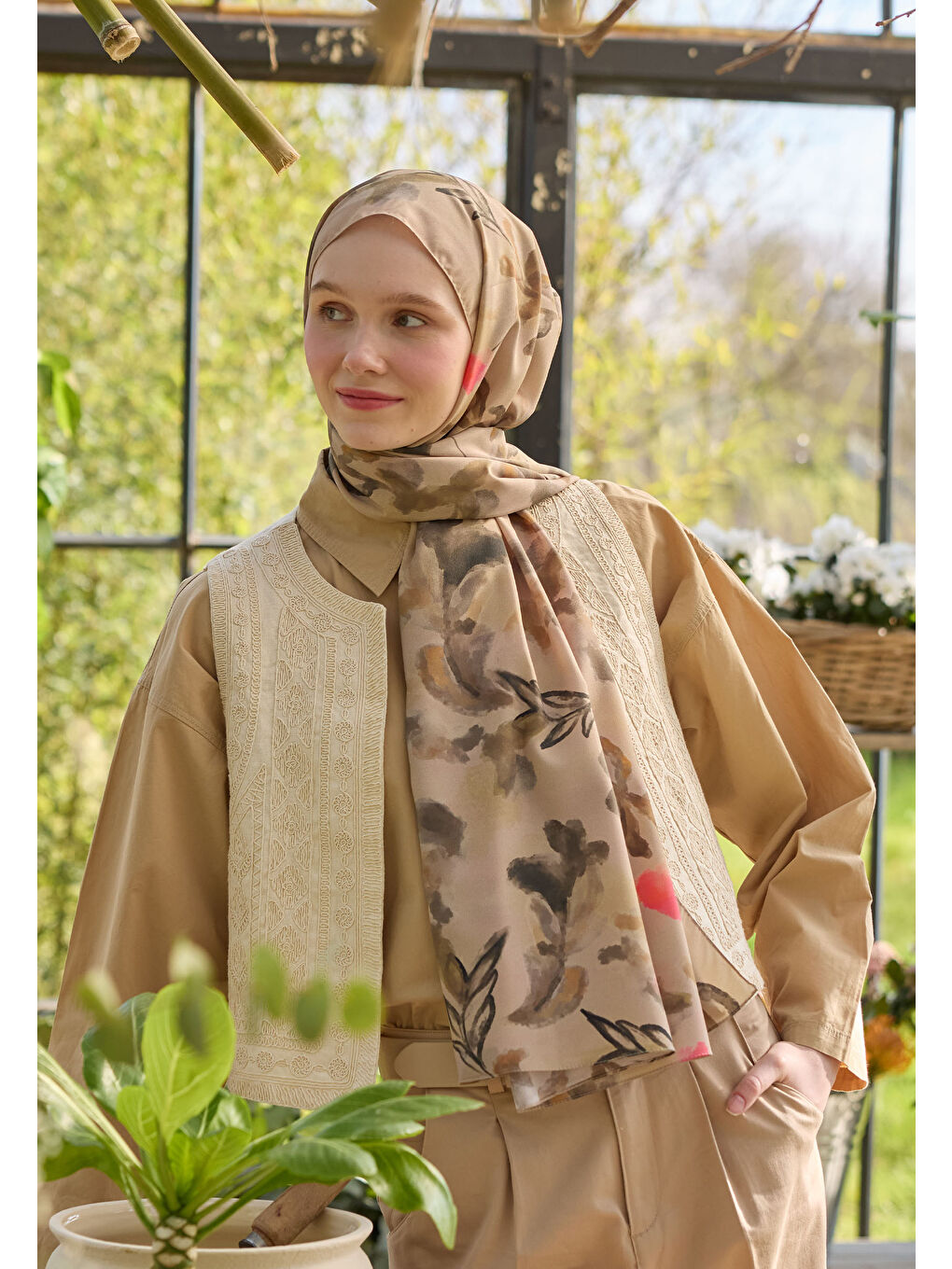 Isla Desen Şal Pembe