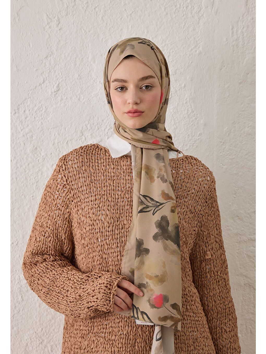 Isla Desen Şal Pembe-3