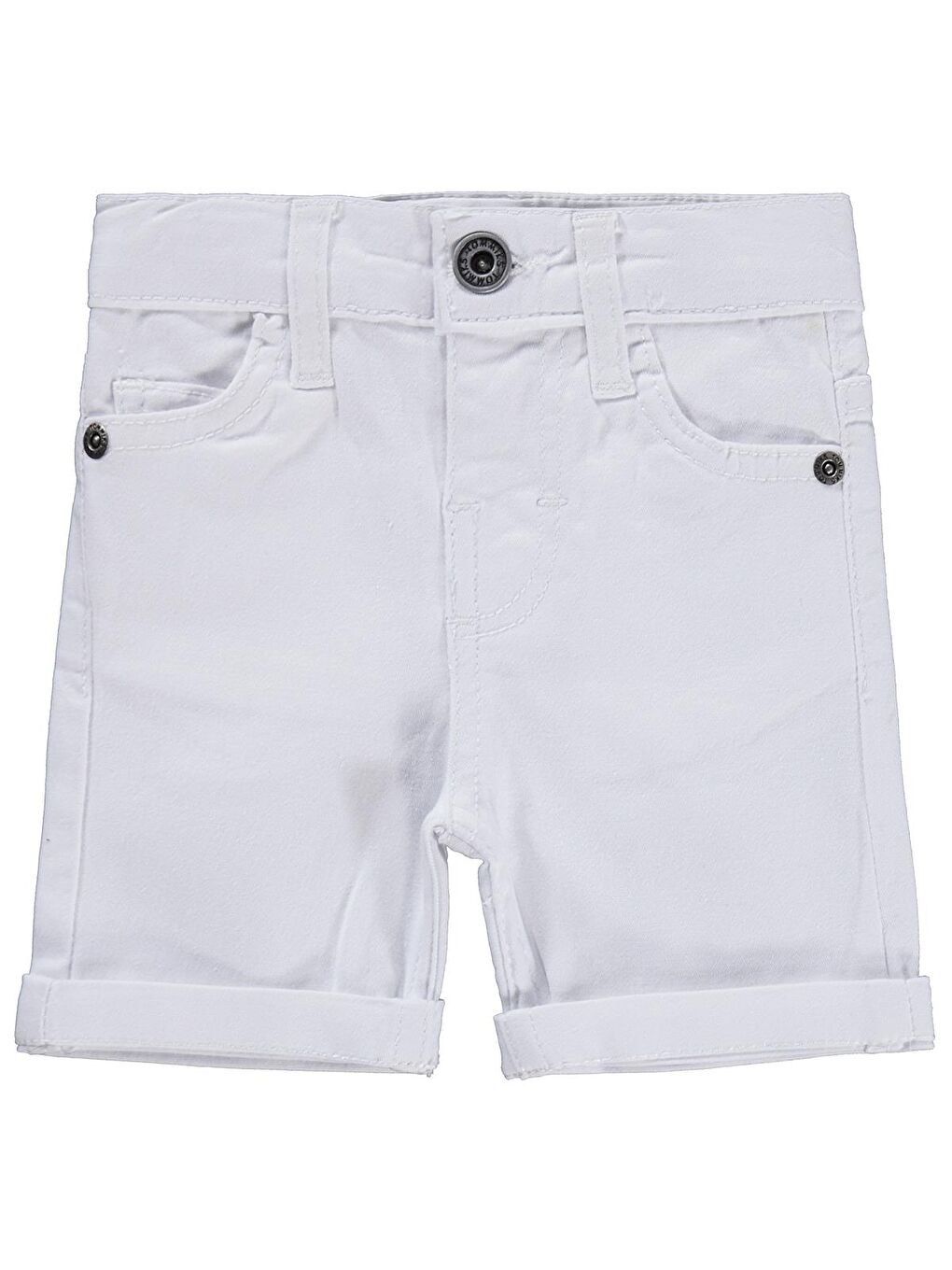 Gabardin 6-24 Ay Şort - Beyaz