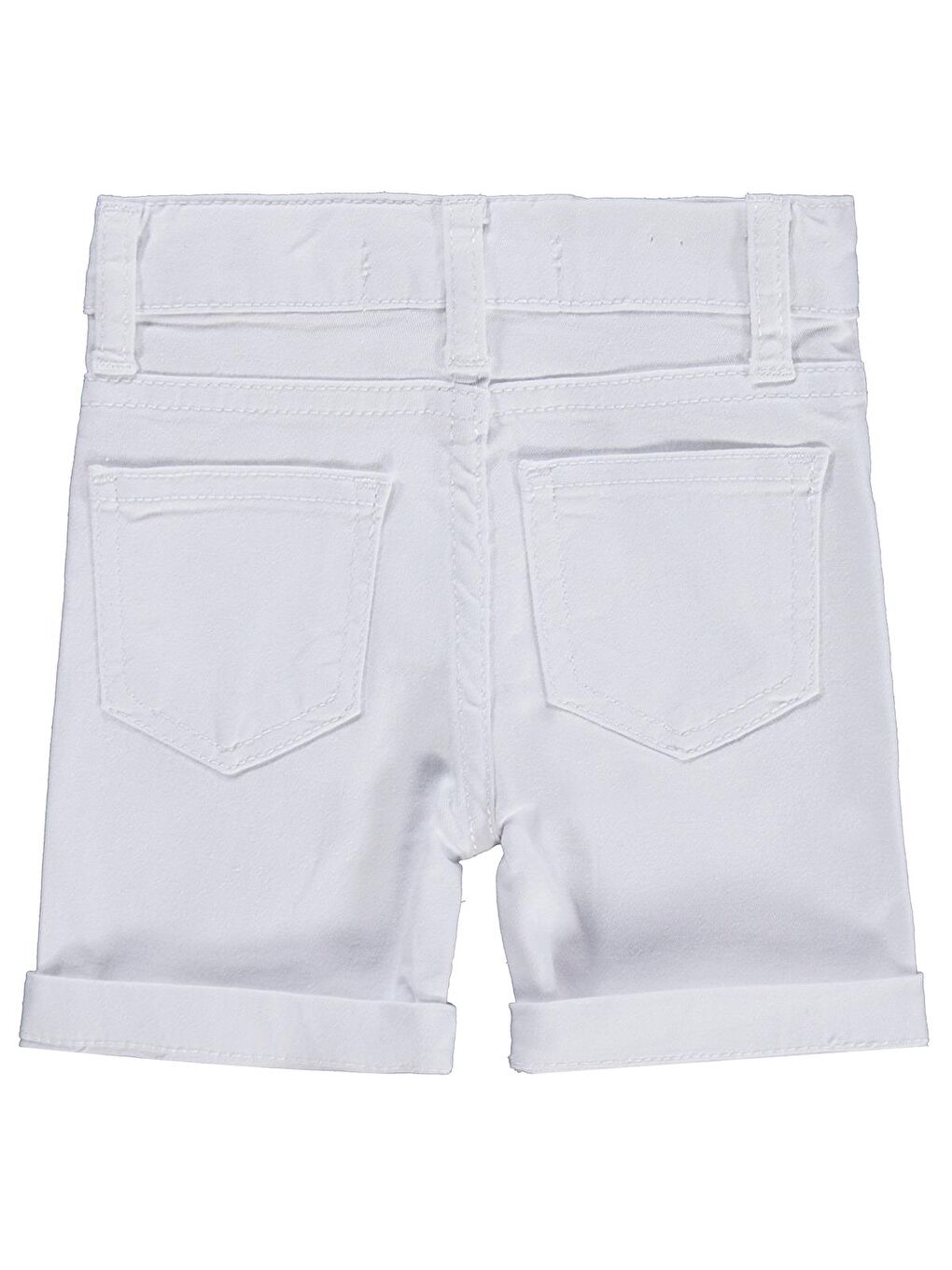 Gabardin 6-24 Ay Şort - Beyaz-1