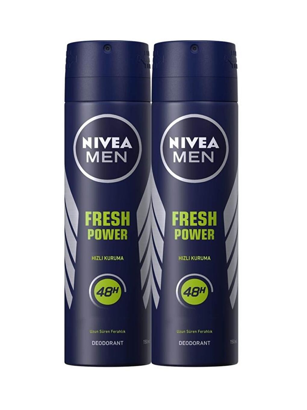 NIVEA Şeffaf Fresh Power Sprey Deodorant 150 ml Erkek 2'li Avantaj Paketi