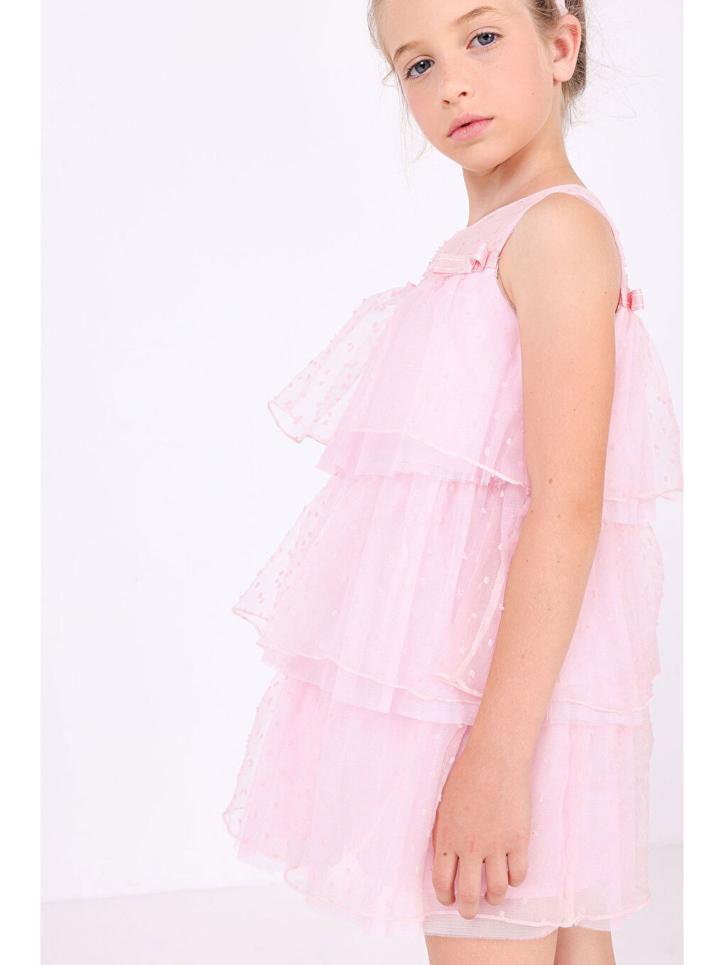 Kız Çocuk Elbise Pembe-3