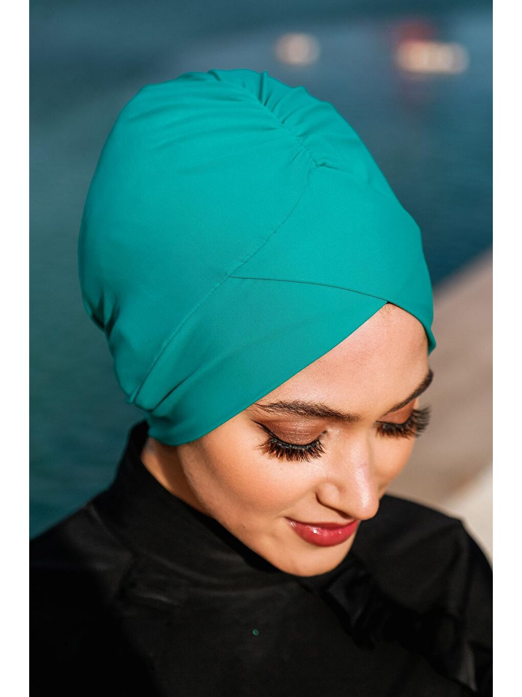 Yeşil Çapraz Deniz Havuz Mayo Bonesi ROB-18-3