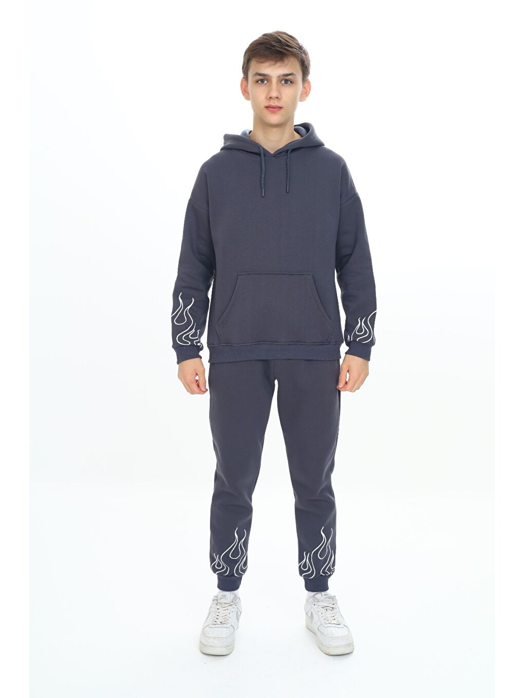 Antrasit Erkek Çocuk Baskılı Eşofman Takım