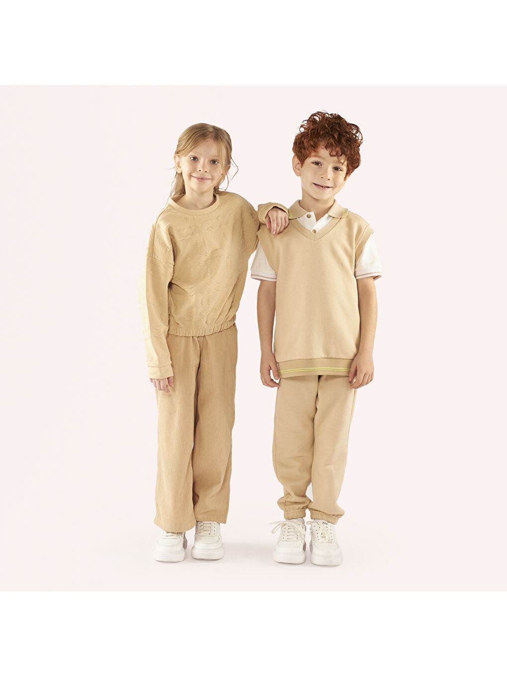 Bej Kız Çocuk Sweatshirt-6