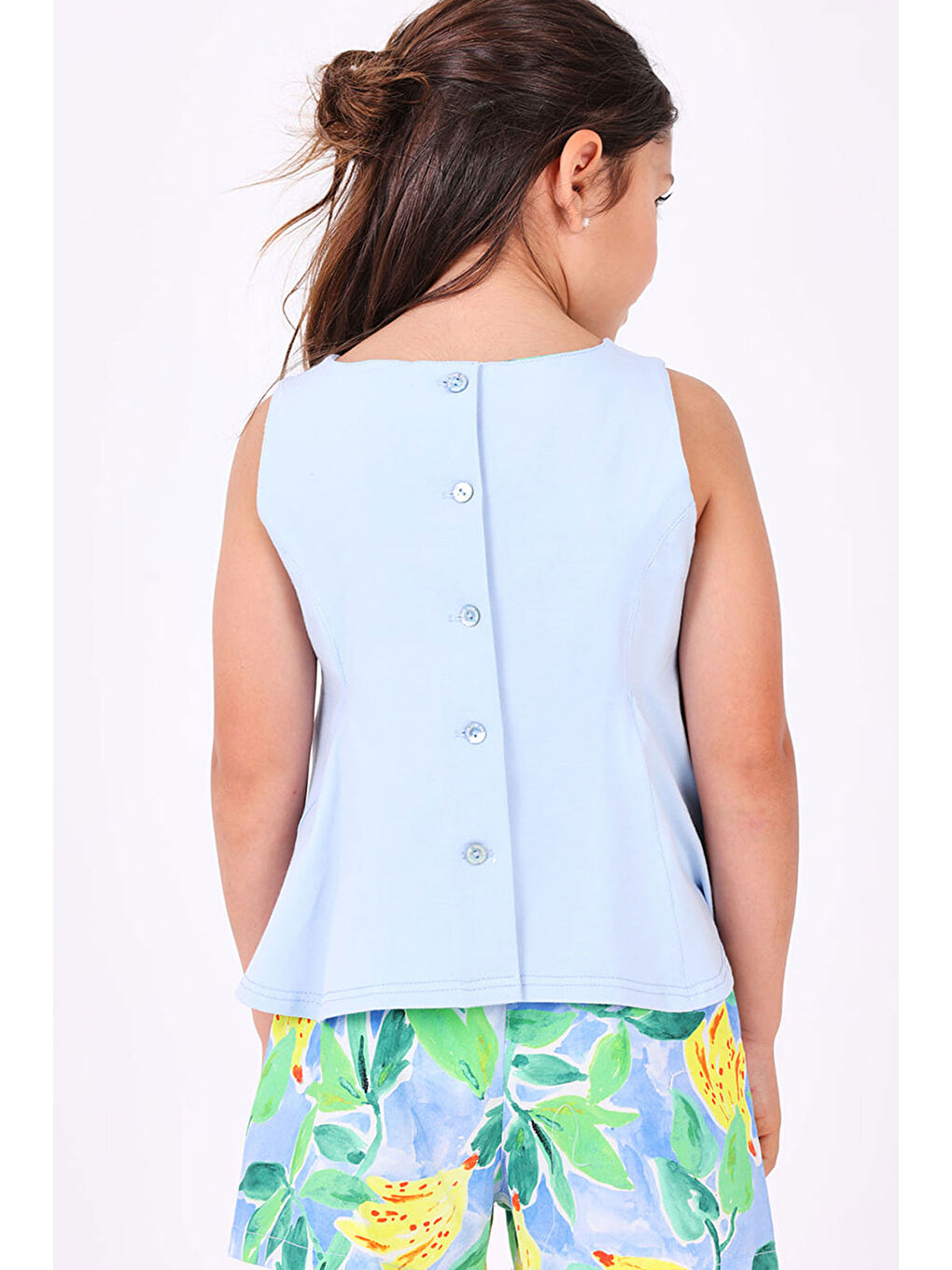 Kız Çocuk Bluz Mavi-3