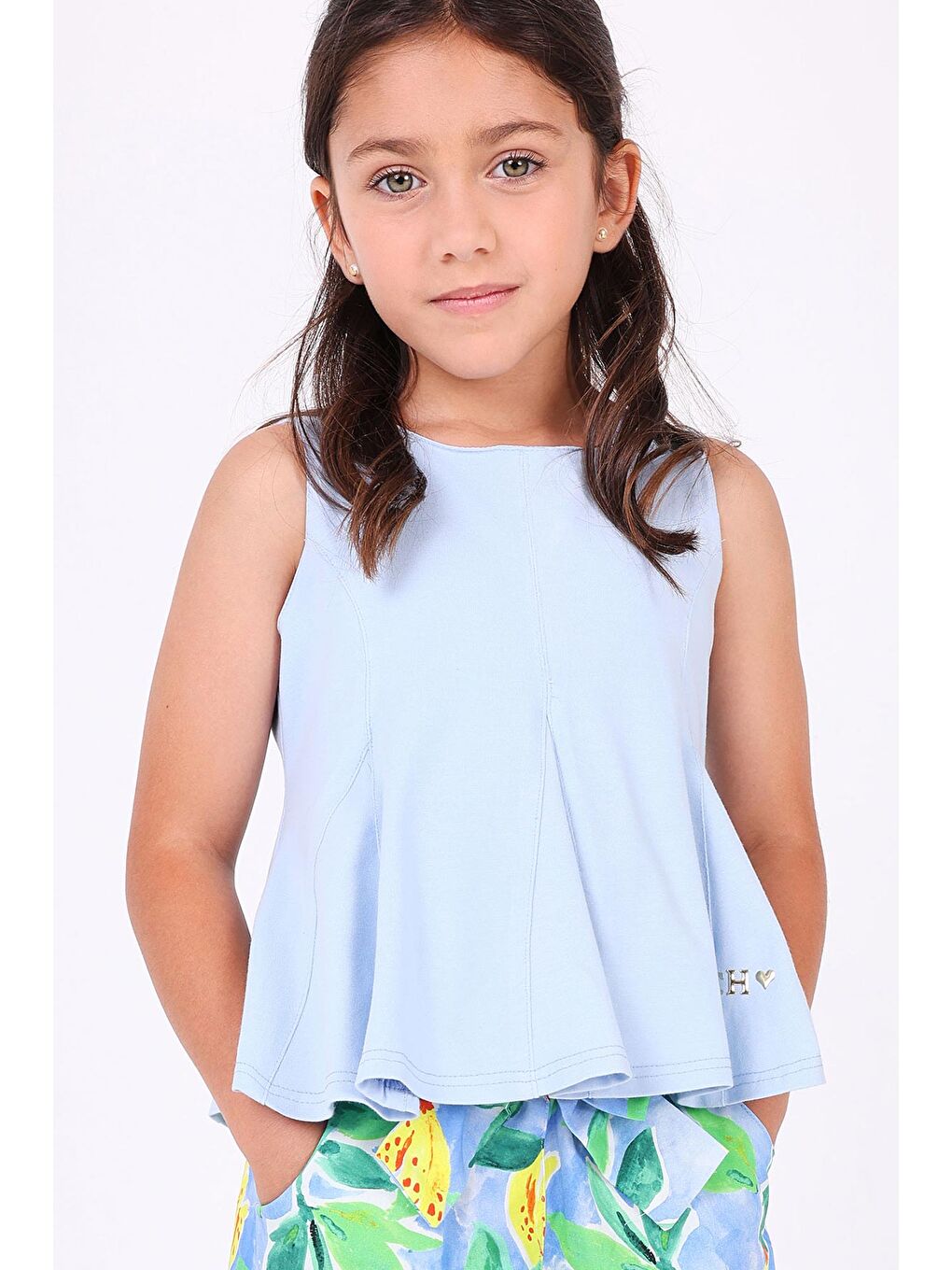 Kız Çocuk Bluz Mavi-5