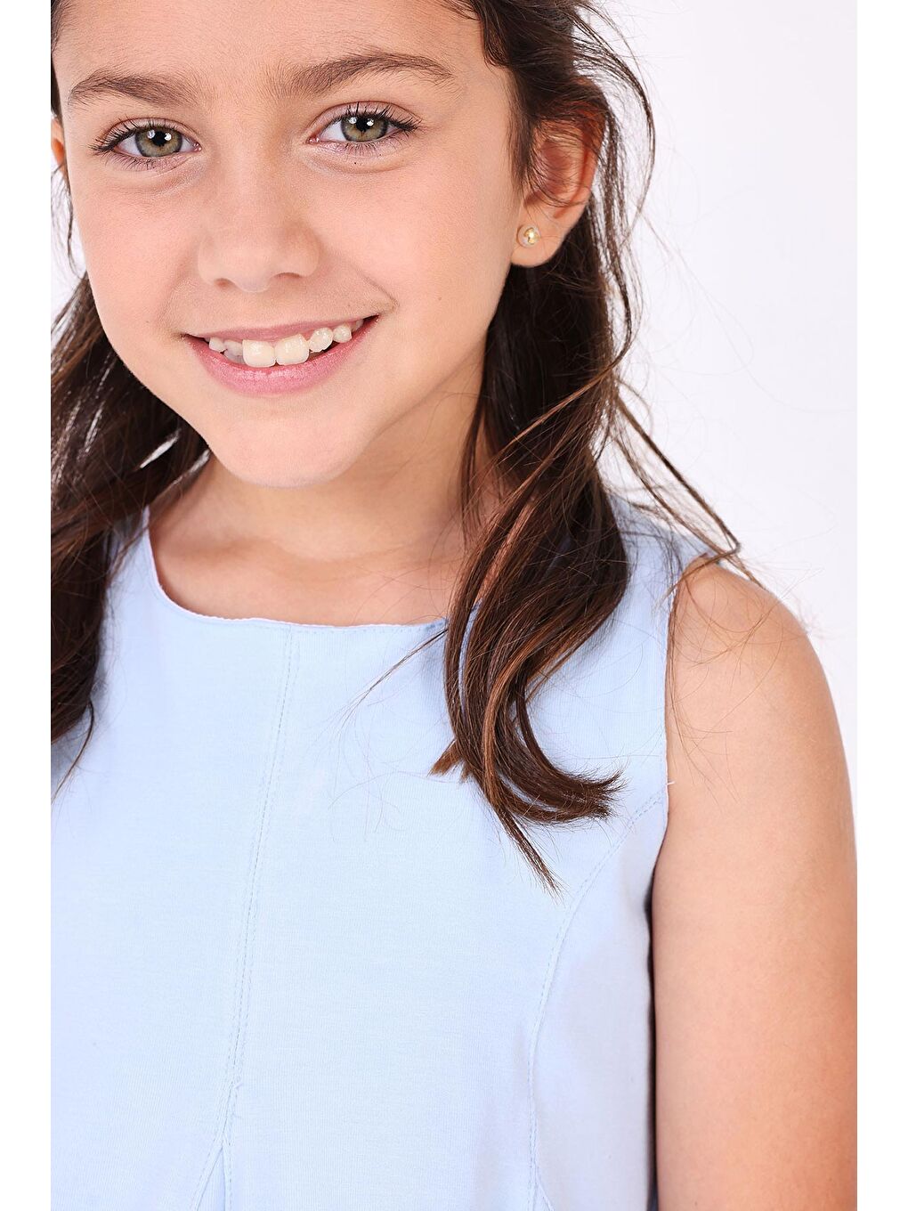 Kız Çocuk Bluz Mavi-6