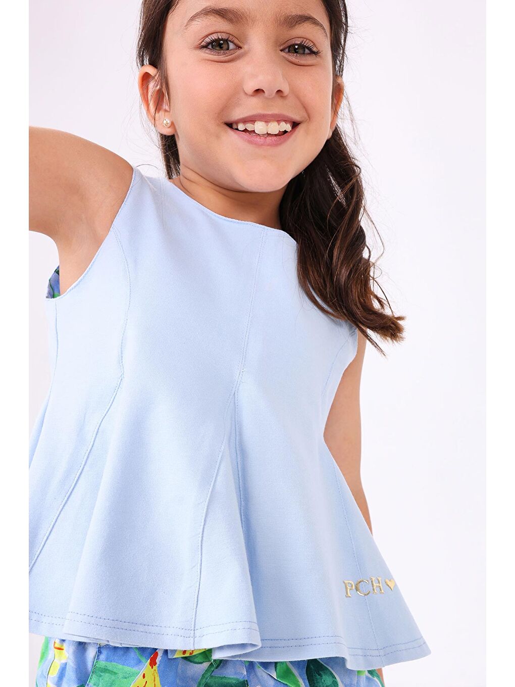 Kız Çocuk Bluz Mavi-7