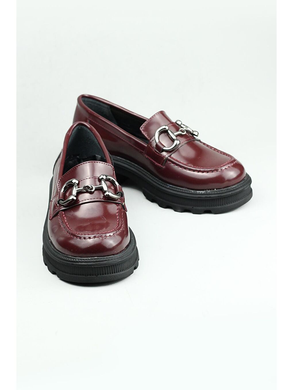 490101 Makosen Bordo Rugan Günlük Ayakkabı Kadın-3