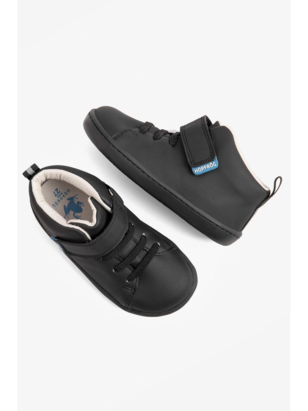 Smart Walker High Top Süper Mat Siyah Barefoot Çocuk Bot-2