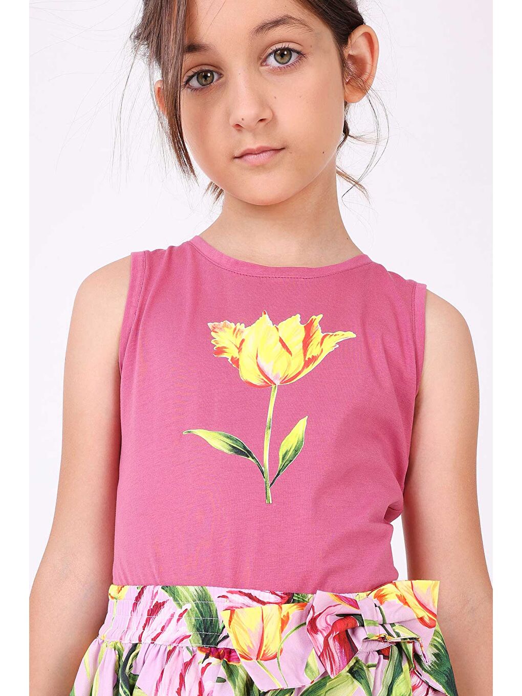 Kız Çocuk Bluz Fuşya-2