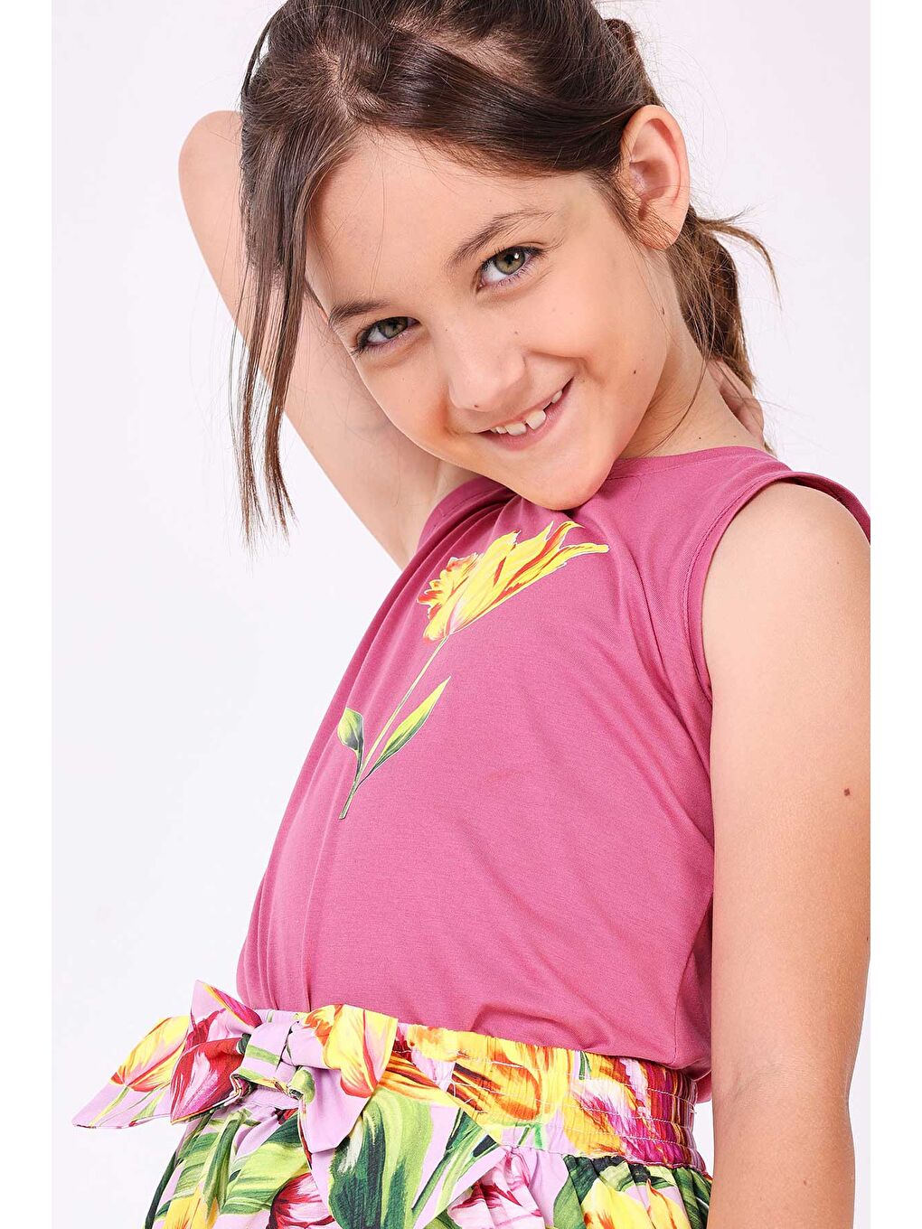 Kız Çocuk Bluz Fuşya-4