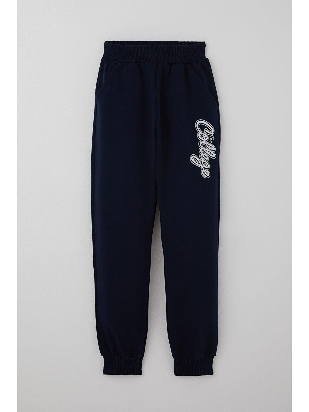 Turkuaz Erkek Çocuk Eşofman Takımı Kolej Rüzgarı Yazı Nakışlı Su Yeşili (5-10 Yaş)-2