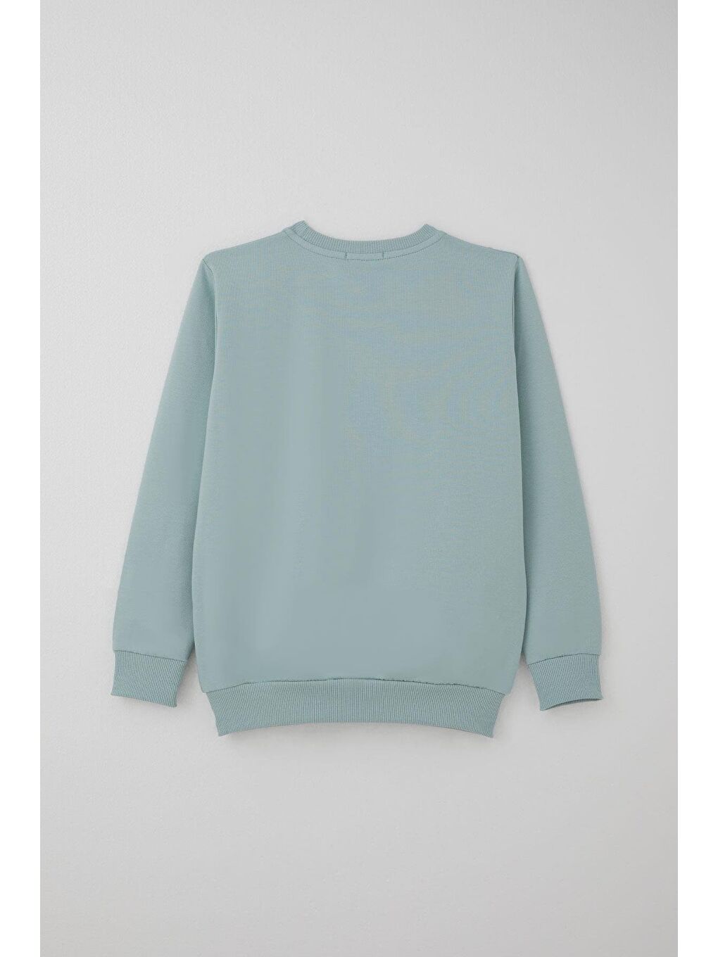 Turkuaz Erkek Çocuk Eşofman Takımı Kolej Rüzgarı Yazı Nakışlı Su Yeşili (5-10 Yaş)-3