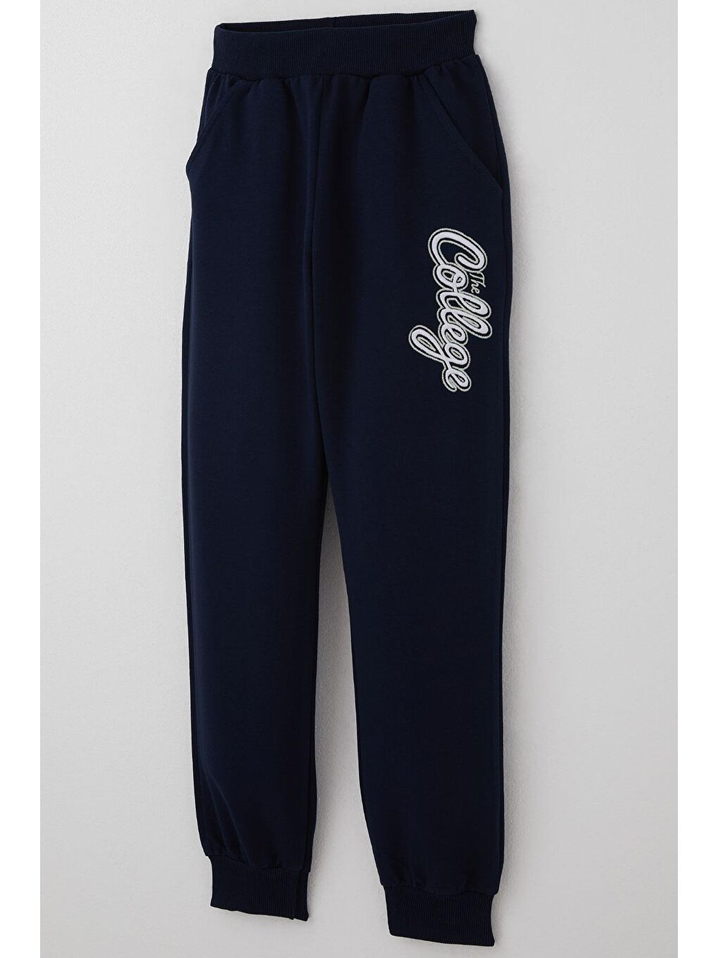 Turkuaz Erkek Çocuk Eşofman Takımı Kolej Rüzgarı Yazı Nakışlı Su Yeşili (5-10 Yaş)-6