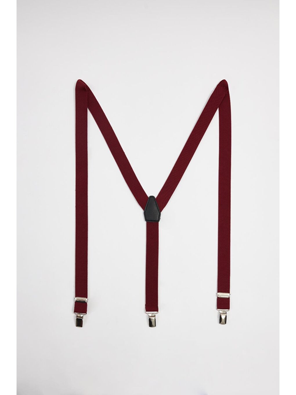 Düz İnce Bordo Erkek Pantolon Askısı-1