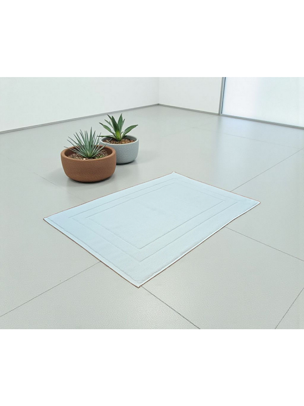 Vionte Banyo Ayak Havlusu | Beyaz | Otel Serisi | 320gr | 50x70-2