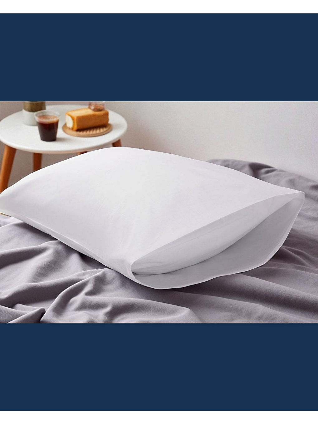 Beyaz Solivane Otel Tipi Yastık Alezi | Su Geçirmez Kumaş | Queen Size 60x80-2