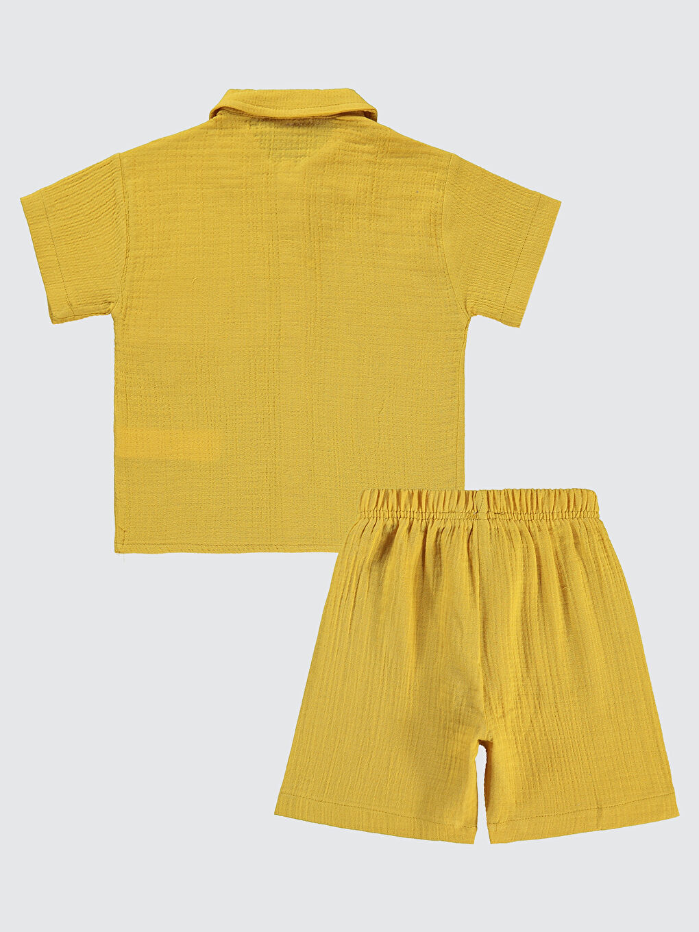 Kahverengi Boys Erkek Çocuk Takım 2-5 Yaş Hardal-1