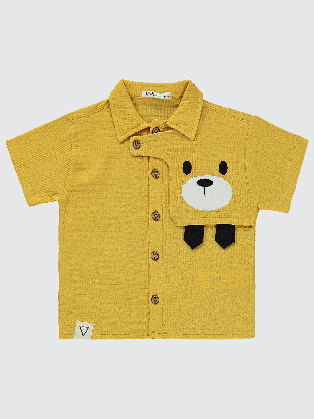 Kahverengi Boys Erkek Çocuk Takım 2-5 Yaş Hardal-2