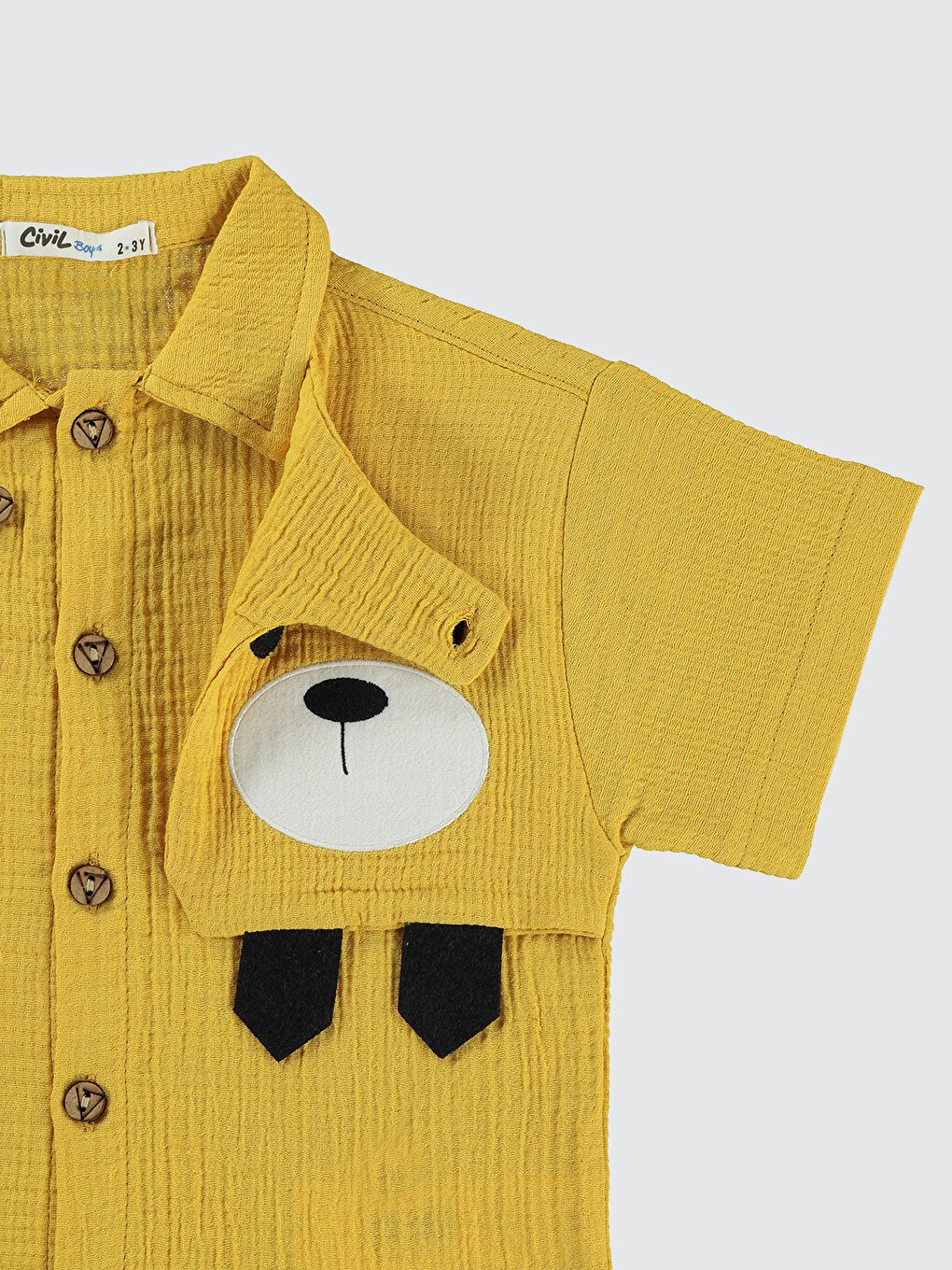 Kahverengi Boys Erkek Çocuk Takım 2-5 Yaş Hardal-3