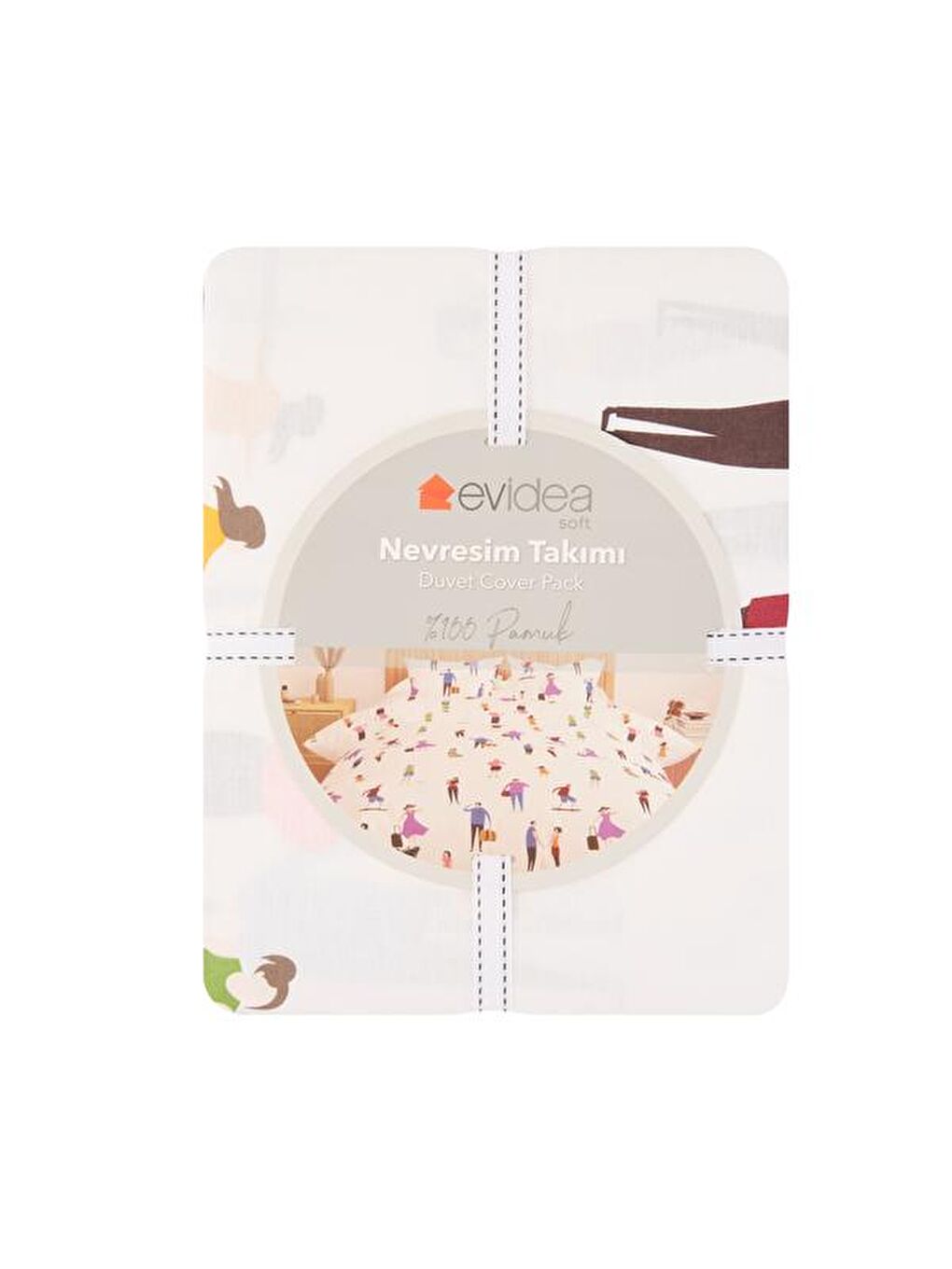 Karışık Soft Belum Çift Kişilik Nevresim Takımı - Renkli-1