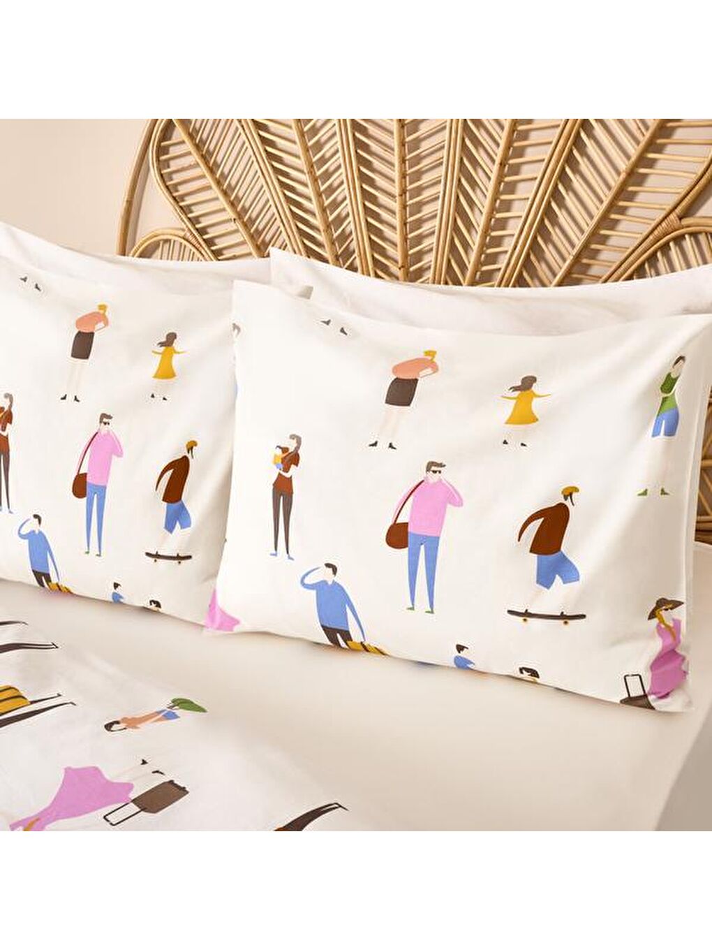 Karışık Soft Belum Çift Kişilik Nevresim Takımı - Renkli-3