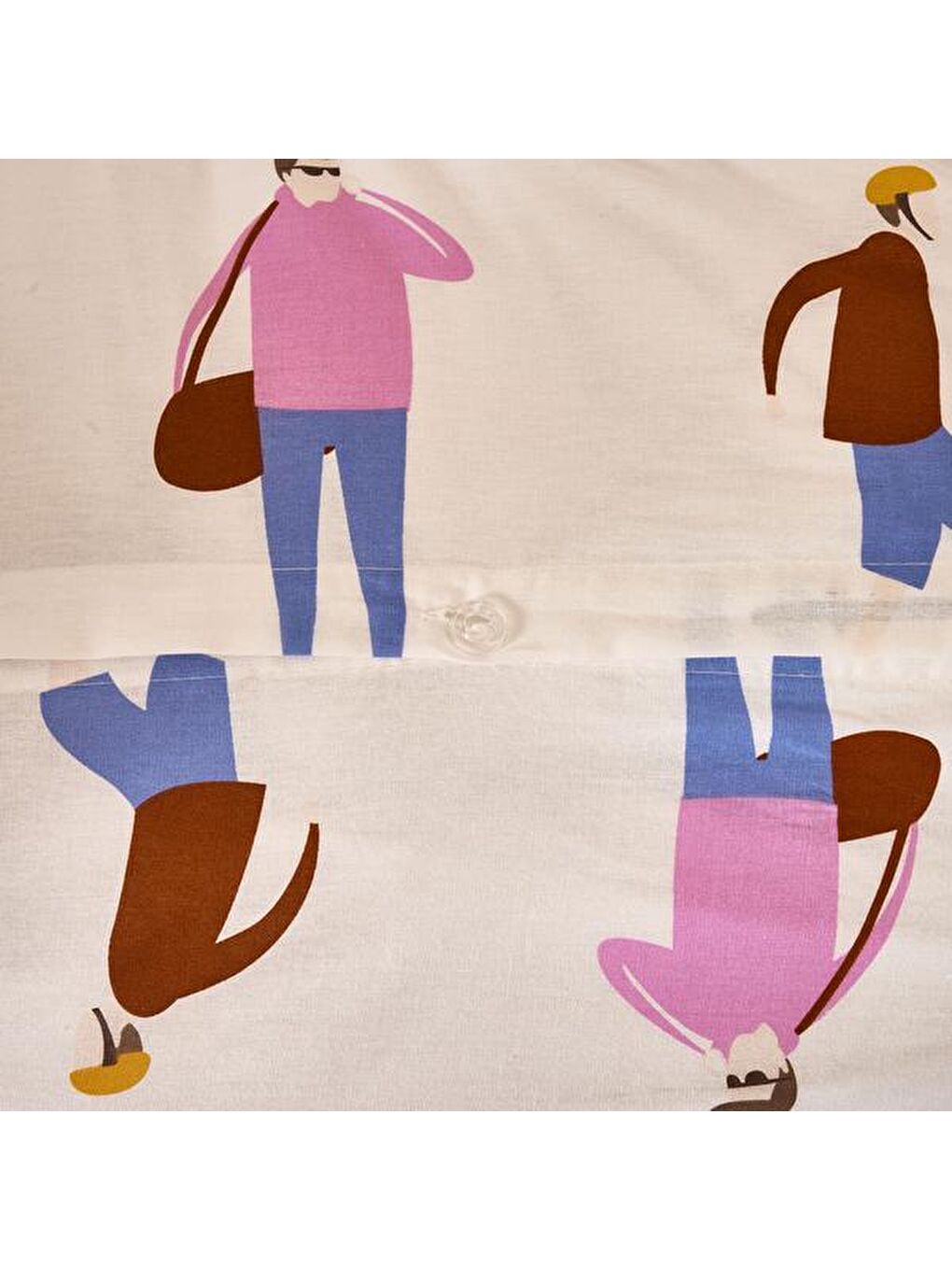 Karışık Soft Belum Çift Kişilik Nevresim Takımı - Renkli-4