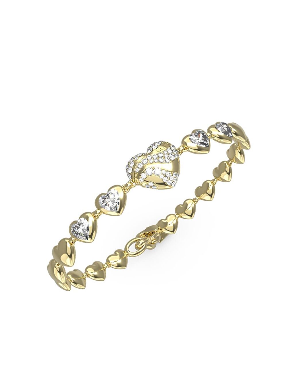 Sarı JGUJUBB04492JWYGS Kalpli Kadın Bileklik