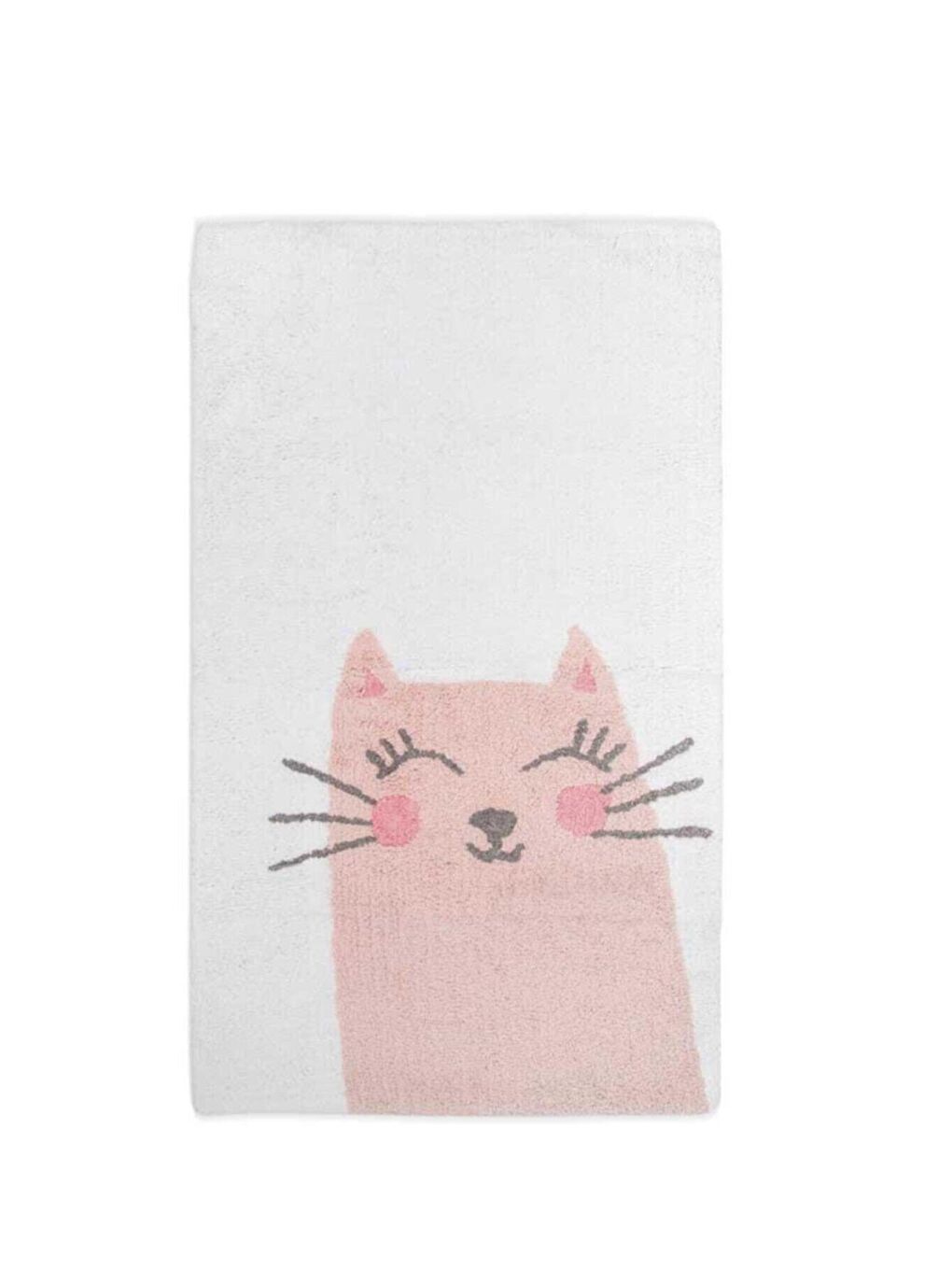 İrya Pembe Kitty %100 Pamuk Çocuk Odası Halısı Pembe 80x150 - 1