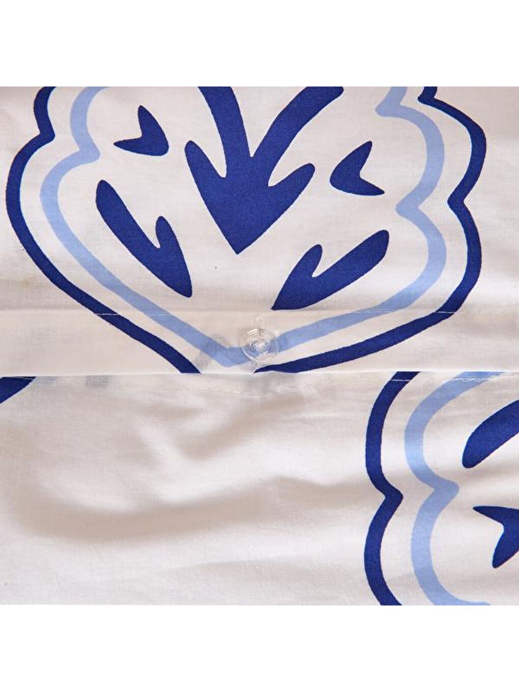 Evidea Soft Azul Çift Kişilik Nevresim Takımı - Mavi / Beyaz - 4