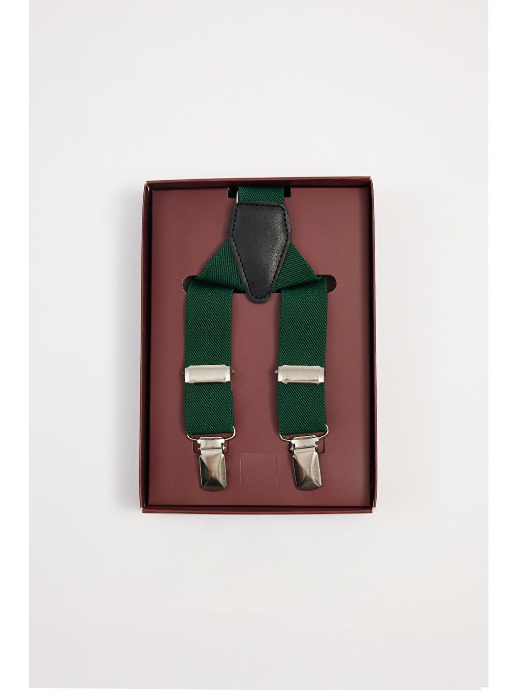 Düz İnce Yeşil Erkek Pantolon Askısı