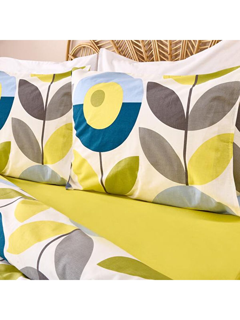 Karışık Soft Retro Geometri Çift Kişilik Nevresim Takımı - Renkli-2