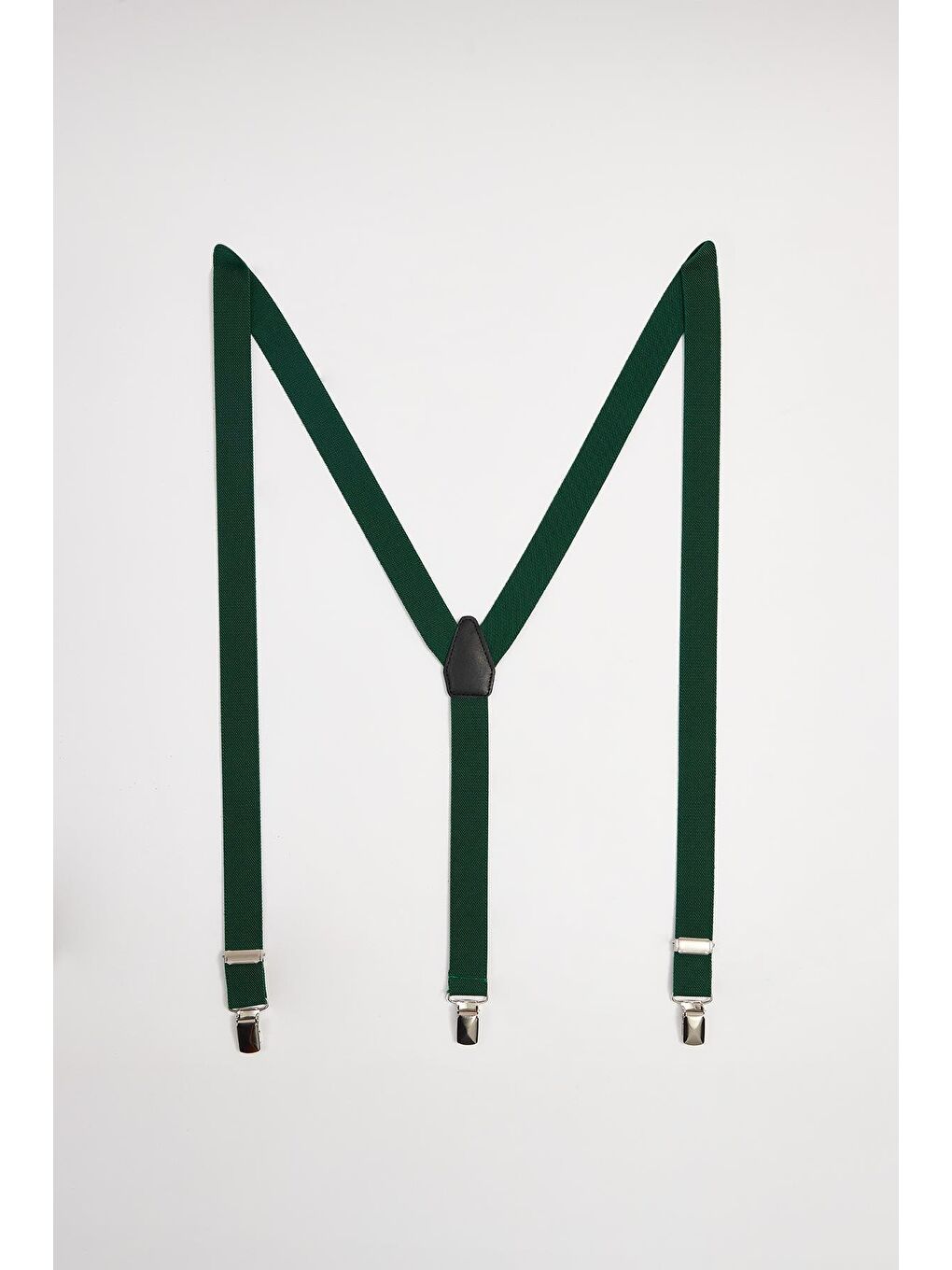 Düz İnce Yeşil Erkek Pantolon Askısı-1