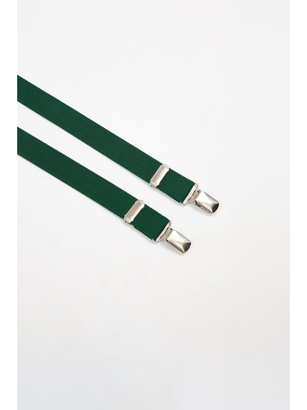 Düz İnce Yeşil Erkek Pantolon Askısı-2