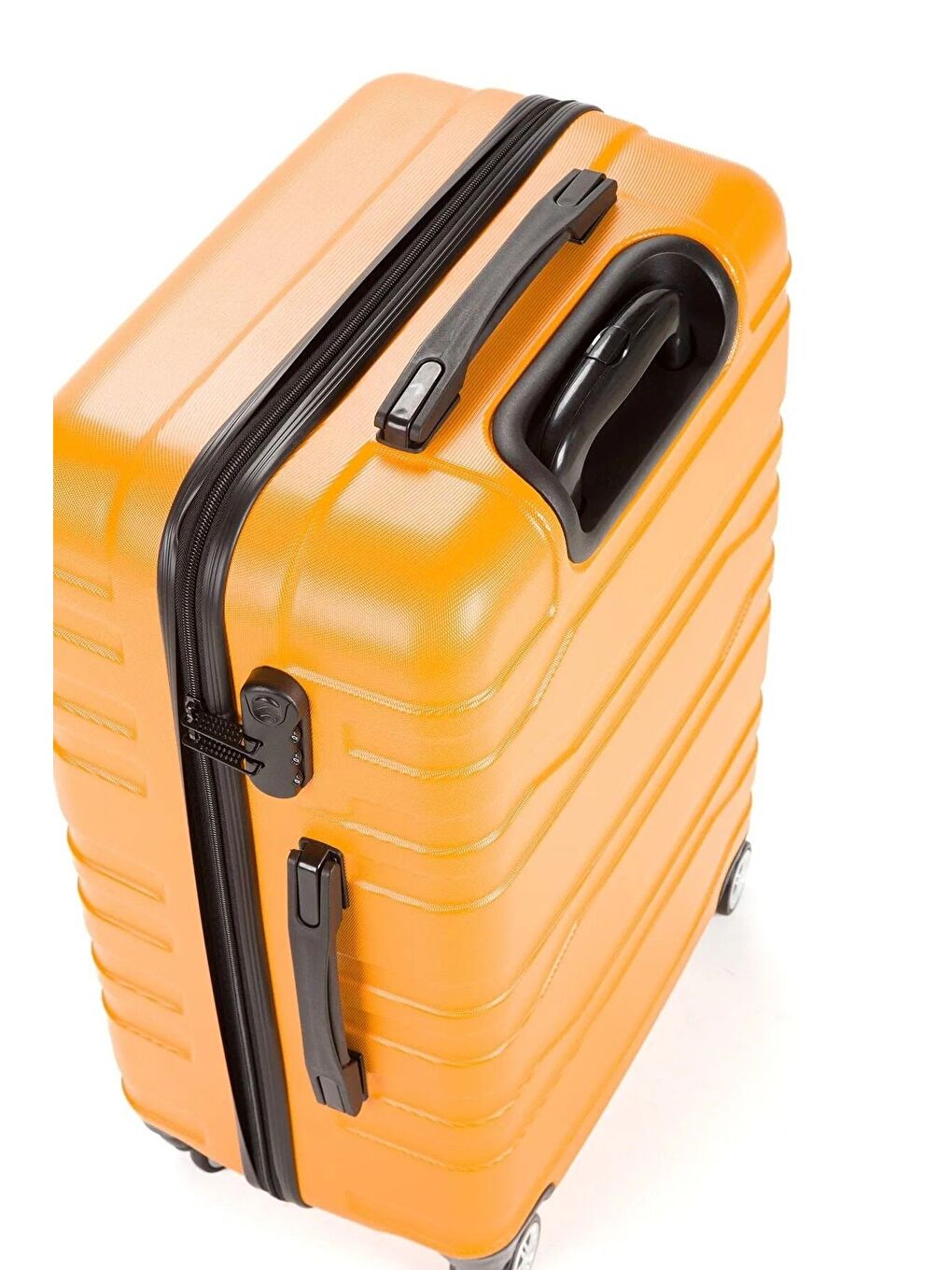 Sarı ABS Unisex 75cm Büyük Boy Valiz-3