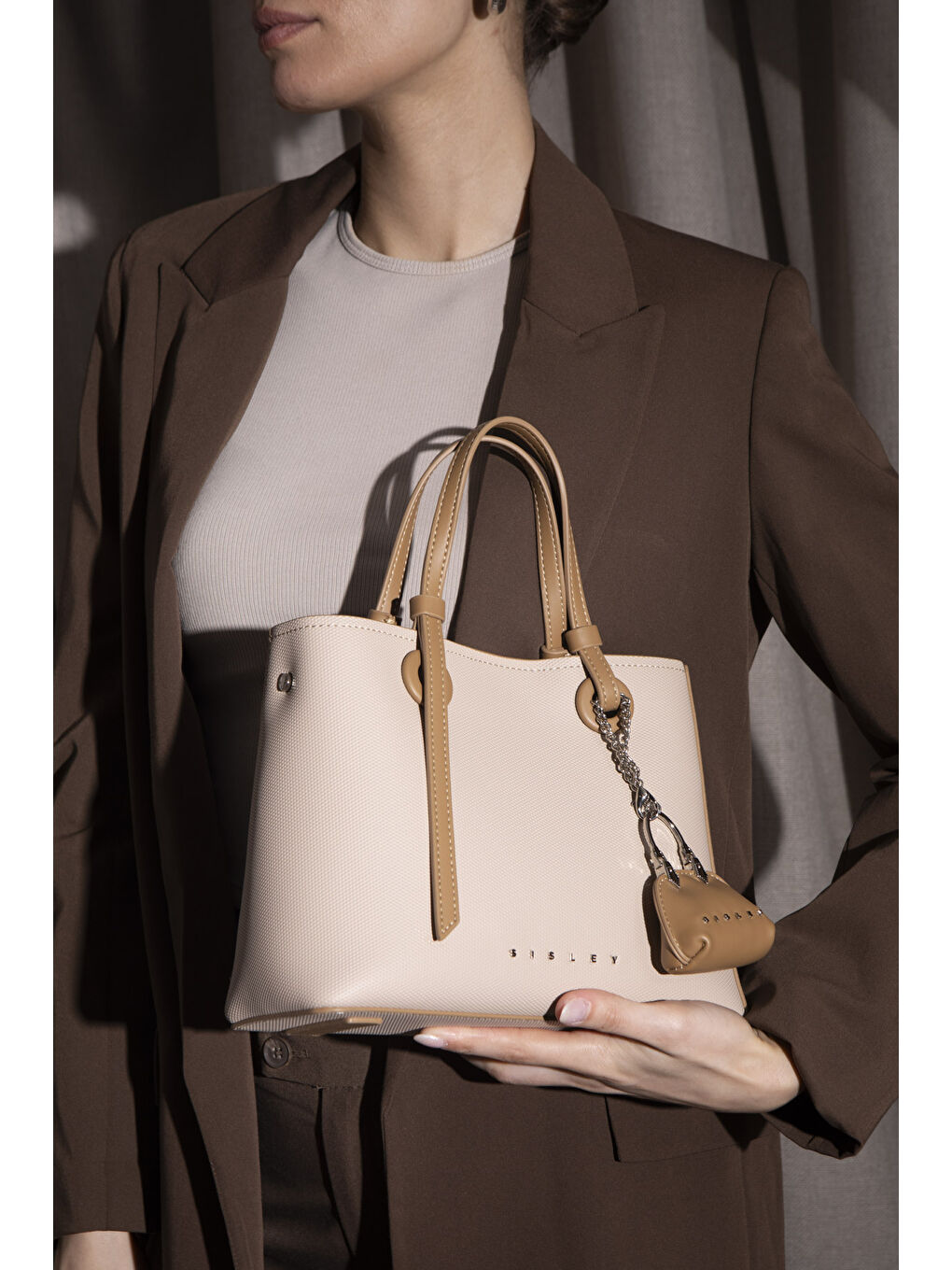 Bej Kadin El Çantasi Ten SLY149-1