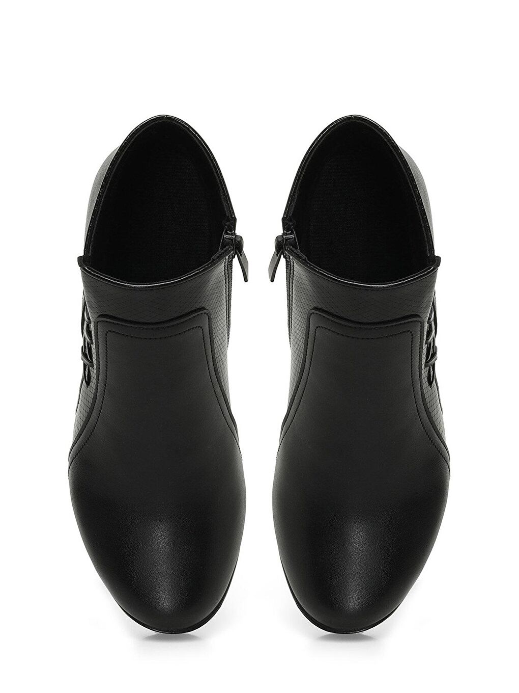 165122.BZ3PR Siyah Kadın Dolgu Topuk Bot-3
