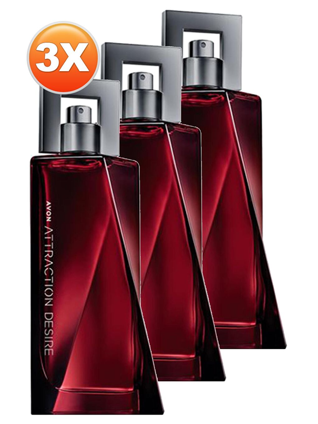 AVON Attraction Desire Erkek Parfüm Edt 75 Ml. Üçlü Set - 1