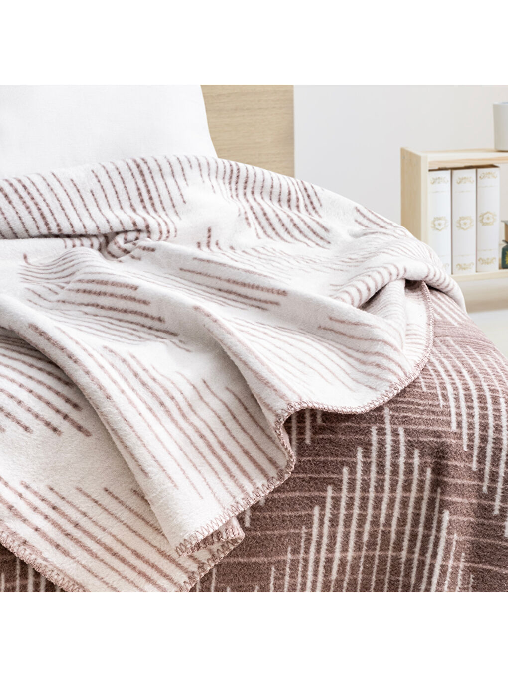 Home Bloom TK Battaniye 150x220 Cm 1 Parça-Lila-1