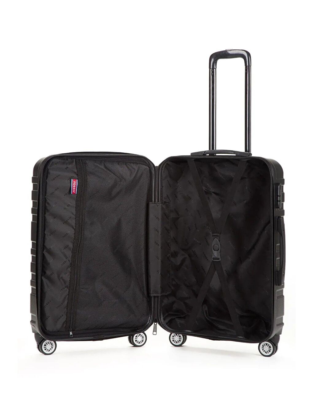 Siyah ABS Unisex 75cm Büyük Boy Valiz-5