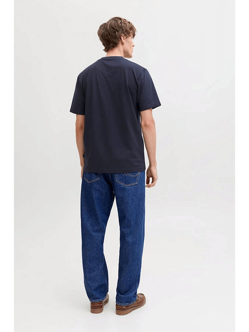 Lacivert Premium Logolu Pamuklu Regular Fit Bisiklet Yaka T Shirt 12292383-2